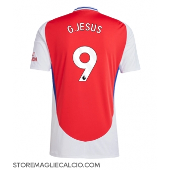 Arsenal Gabriel Jesus #9 Maglia Gara Casa Repliche 2024-25